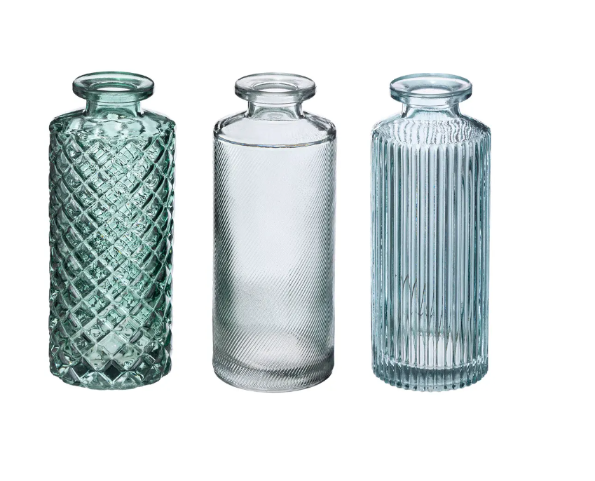 Set de vaze Atmosphere, Soliflore, Sticlă, 13,2 cm