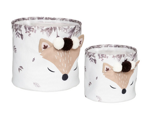 Set de coșuri pentru copii Atmosphere Vulpe albă, 2 buc.