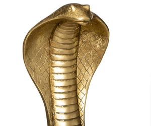 Figură decorativă Cobră atmosferică, rășină, 36 cm