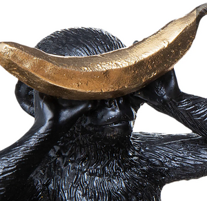 Statuie Maimuțe Atmosferică, 17 cm, Rășină