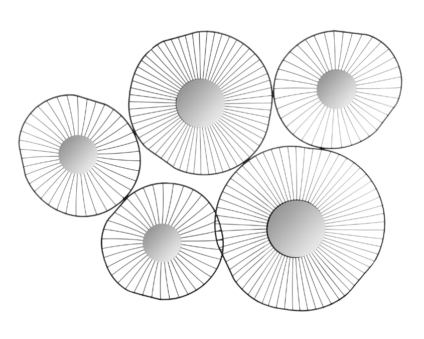 Pictură murală Atmosphera Oli, Negru, 64x54 cm