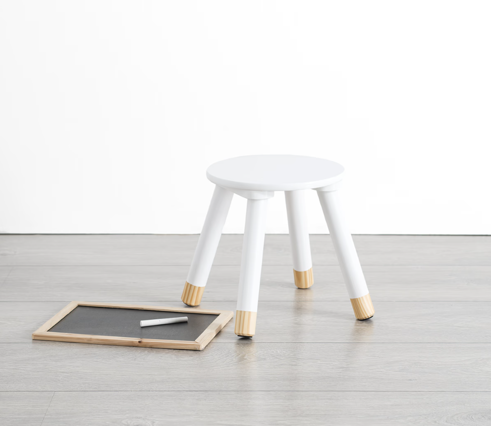 Scaun pentru copii Atmosphera, MDF, alb