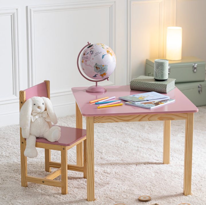 Masă pentru copii Atmosphera Classic, MDF, roz