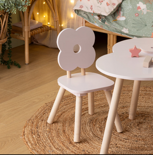 Scaun pentru copii Atmosphera Flower, MDF, roz