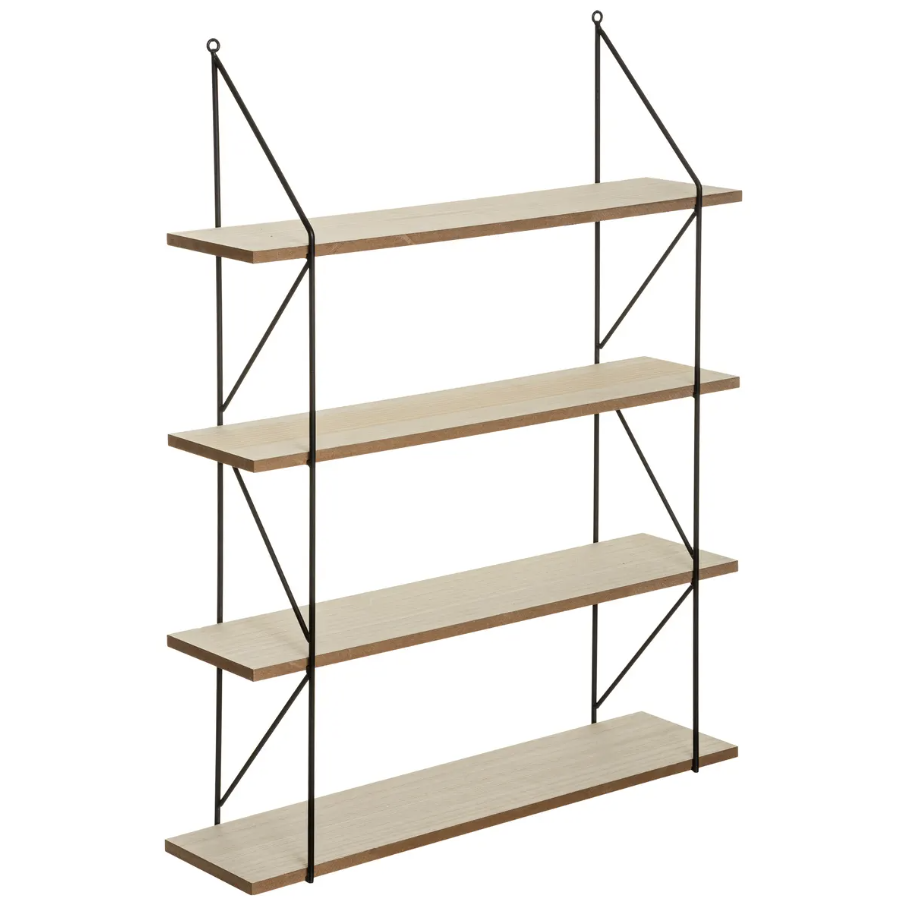 Raft de perete Atmosphera Iris, MDF, Metal, 60x80 cm