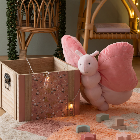 Jucărie de pluș pentru copii Atmosphera, Fluture Alma, 28 cm