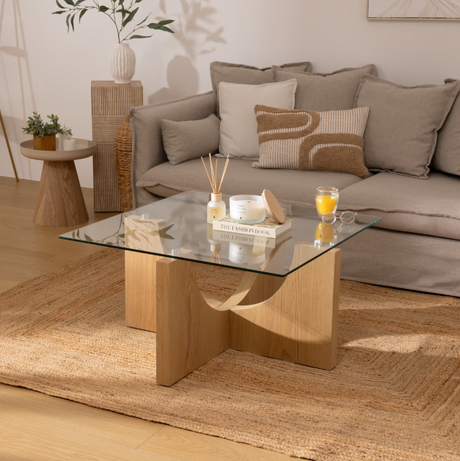 Masă de cafea Atmosphera Etini, 85x85x45 cm, cupru