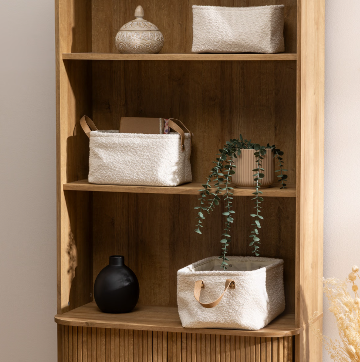 Set de coșuri pliabile Atmosphera Loe, L.27/30/35 cm, Boucle, 3 buc.