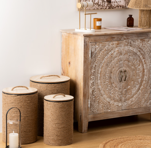 Set de cutii de depozitare Atmosphera Bill, Metal, 36/25/30 cm, 3 buc