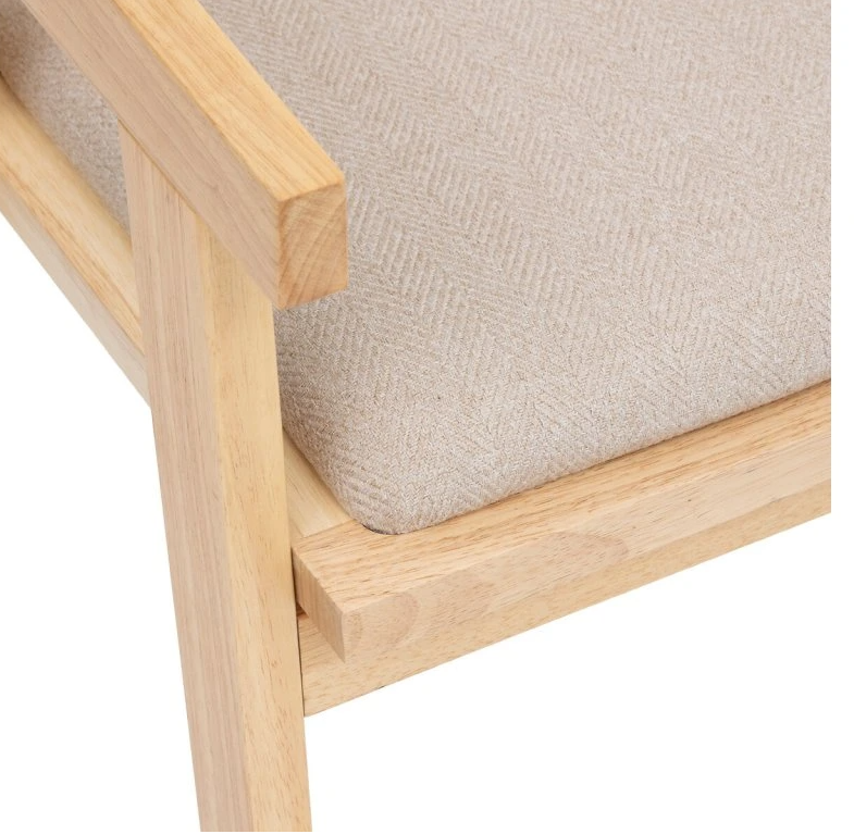 Scaun de sufragerie atmosfera Kolia, ratan natural si Hevea