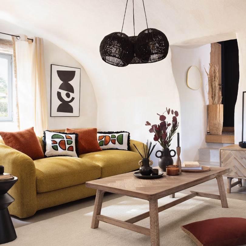 Masă de cafea Atmosphera Aeris, 130x70 cm, salcâm