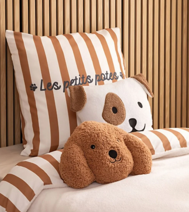 Pernă decorativă pentru copii Atmosphera Dog, 36x24 cm, Boucle