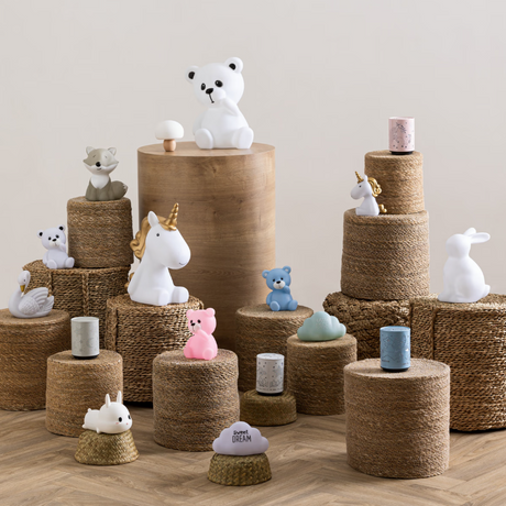 Lampă de noapte pentru copii Atmosphera Unicorn, baterii incluse, 30 cm