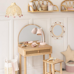 Oglindă pentru copii Atmosphere La campagne, 38 cm, Ratan