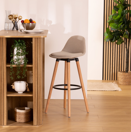 Scaun de bar Maxon, textil, cu atmosferă