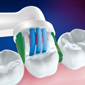 Cap de periuță de dinți electrică Oral-B Cross Action EB50, alb 3D, 4 buc.