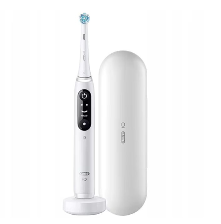 Periuță de dinți electrică Oral-B iO 8 Alabaster, albă