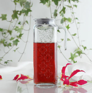 Cană de sticlă LAV Bloom, 1,2 l