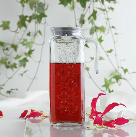 Cană de sticlă LAV Bloom, 1,2 l