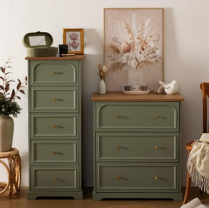 Comodă Atmosphera Mohea, 5 sertare, verde