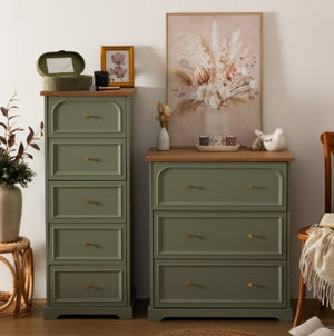 Comodă Atmosphera Mohea, 3 sertare, MDF, Verde