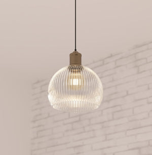 Lampă suspendată Atmosphera Laye, 20 cm, sticlă