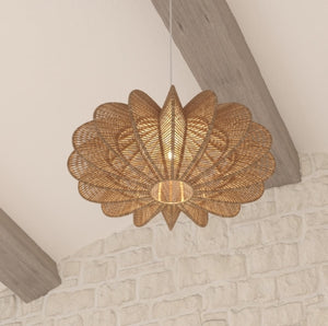 Lampă suspendată Tery, 57 cm, hârtie