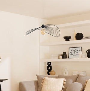 Lampă suspendată Atmosphera Adelia, 58 cm, metal negru