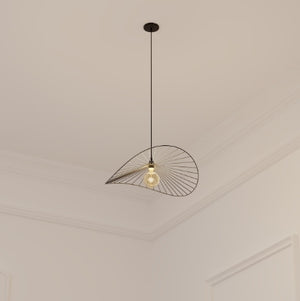 Lampă suspendată Atmosphera Adelia, 58 cm, metal negru