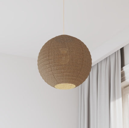 Lampă suspendată Atmosphera Jordy, 35 cm, in bej