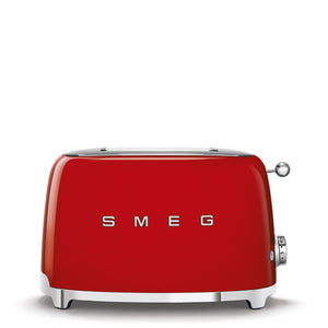 Prăjitor de pâine SMEG TSF01RDEU, stil anii '50, 950 W, 2 felii, 6 niveluri de prăjire, roșu