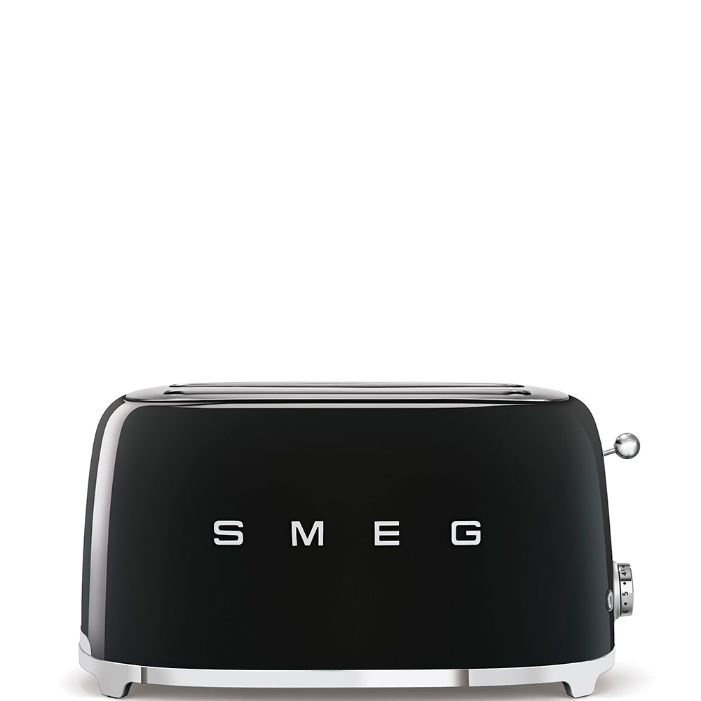 Prăjitor de pâine SMEG TSF02BLEU, 1500W, 4 felii, 6 niveluri de rumenire, Negru
