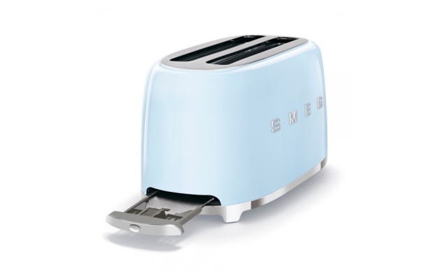 Prăjitor de pâine Smeg TSF02PBEU, 1500W, 2 felii, Albastru