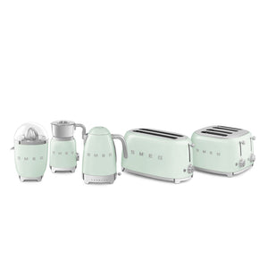 Prăjitor de pâine SMEG TSF02PGEU, 1500W 2 felii, 6 niveluri de prăjire/ Verde pastel