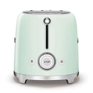Prăjitor de pâine SMEG TSF02PGEU, 1500W 2 felii, 6 niveluri de prăjire/ Verde pastel