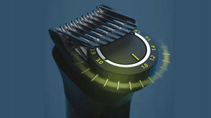 Aparat de tuns 15 în 1 Philips Multigroom MG7940/15, BeardSense, 22 de lungimi, rezistent la apă, negru/argintiu