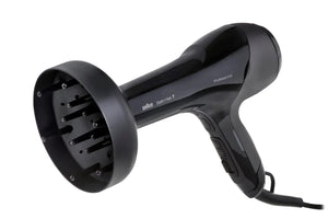 Uscător de păr Braun Senso Care HD785, 2000 W, 4 niveluri de temperatură, Difuzor, Negru