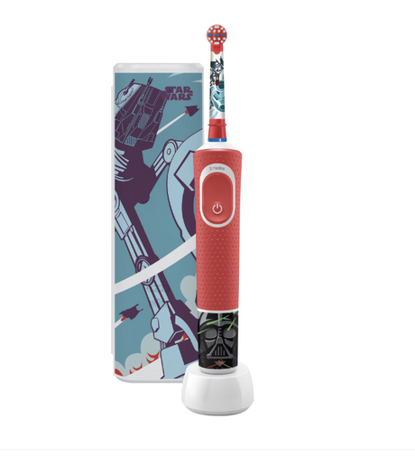 Periuță de dinți electrică Oral-B Vitality Star Wars, pentru copii, roșie
