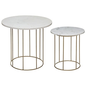 Masă de cafea Atmosphera Garance, Marmură, 2 bucăți