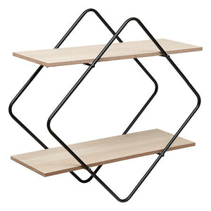 Raft de perete Atmosphera Nena, Metal și MDF, 48x18x48 cm