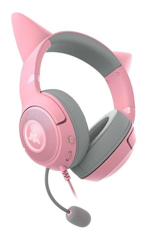 Căști de gaming Razer Kraken Kitty V2 (USB Tip A), Rose Quartz