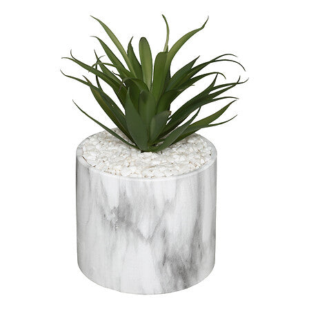 Atmosferă de plante artificiale, 17,5 cm, ghiveci din piatră, 2 tipuri