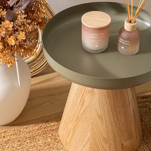 Masă laterală Atmosphera Hercyna, MDF, Ø40 cm