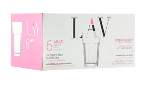 Set pahare de apă LAV Aras, 300 ml, 6 buc.