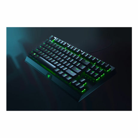 Tastatură de gaming Razer BlackWidow V3 TKL, switch-uri optice verzi, neagră
