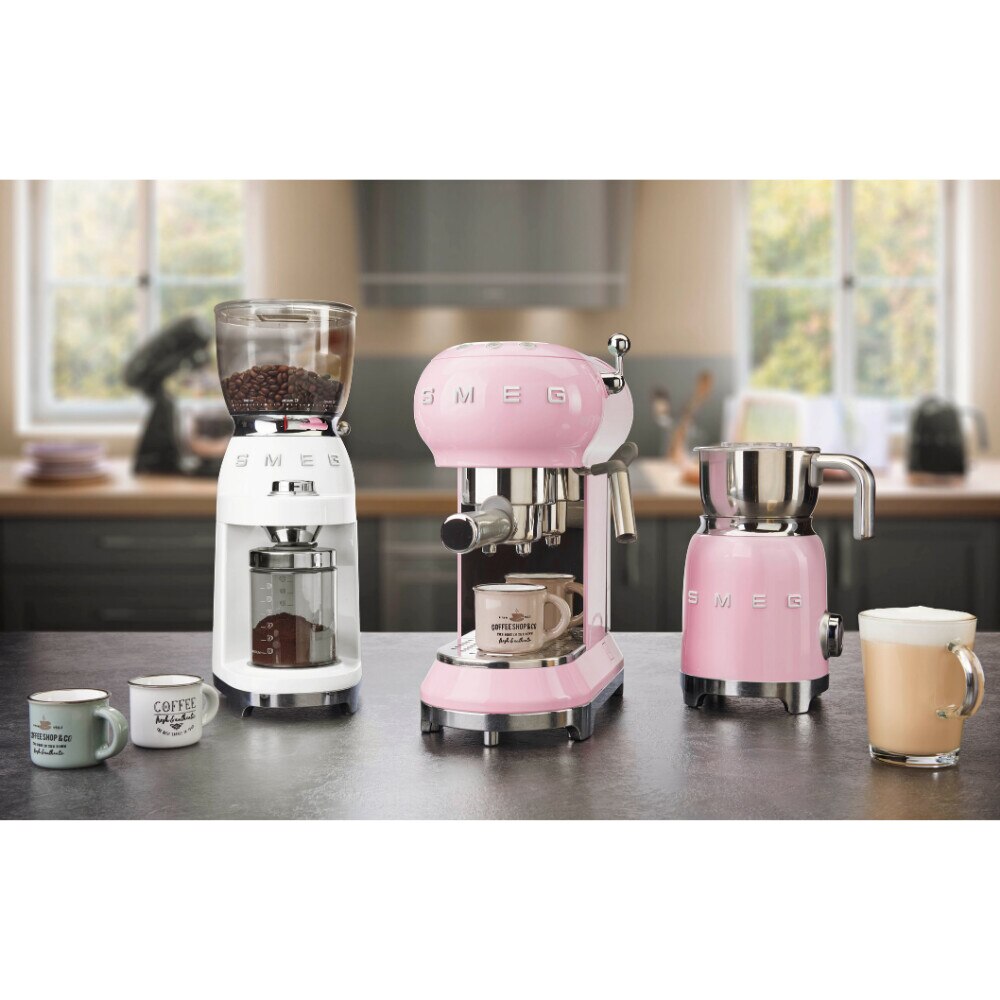 Espressor Smeg ECF01PKEU, 1350 W, 15 bari, roz