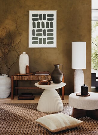 Masuta laterala atmosfera Fylis, Magnesia, Ivory, Ø50 cm