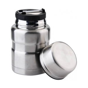 Termos alimentar KingHoff 1457, 500 ml, perete dublu, lingură, oțel inoxidabil