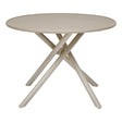 Nebullia round table 4 seats aluminum clay