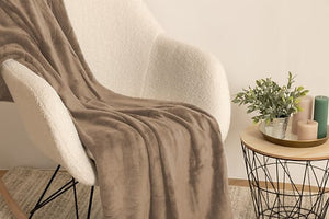 Одеяло за диван atmosphera, Фланел, 125 x 150 cm, Ленено